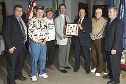 WWII Veterans with event officials